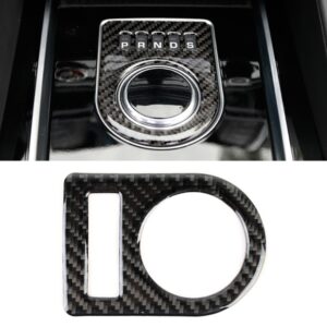Carbon Fiber Car Gear Display Decorative Sticker for Jaguar F-PACE 2016-2020