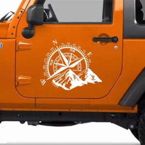 Car Styling Mountain Compass PVC Sticker Auto Decorative Sticker, D-813