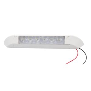 DC 12V 2.6W 6000K IP67 Marine RV Waterproof LED Stair Deck Dome Light Ceiling  Lamp, Aluminum Alloy Base