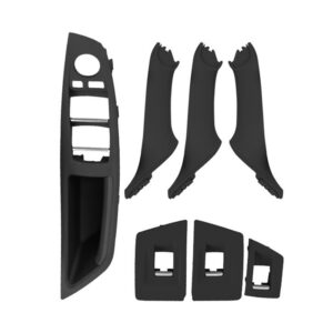 Car Standard Version Inside Doors Handle Pull Trim Cover 5141 7225 873 for BMW F10 F18, Left Driving, Standard Version (Black), Standard Version (Dark Coffee), Standard Version (Beige White), Standard Version (Grey), Standard Version (Beige)...
