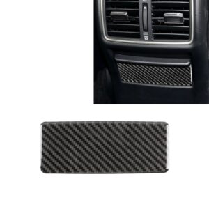 Car Carbon Fiber Rear Seat Ashtray Panel Decorative Sticker for Infiniti Q50 / Q60 2014-2020