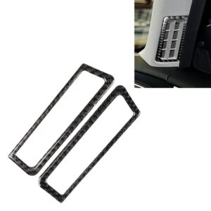 2 PCS Car Carbon Fiber A Column Air Outlet Frame Decorative Sticker for Infiniti Q50 / Q60 2014-2020