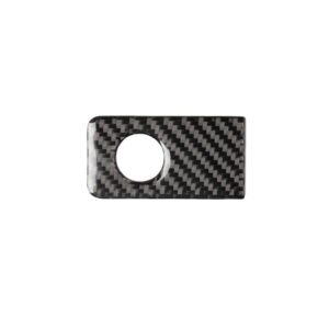 Car Carbon Fiber Front Passenger Seat Storage Box Decorative Sticker for Infiniti Q50 / Q60 2014-2020, Left Drive