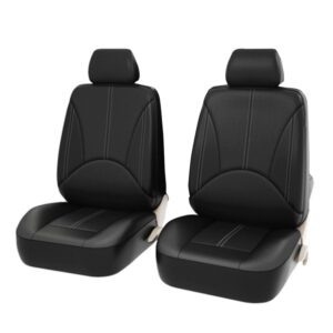 4 in 1 Universal PU Leather Four Seasons Anti-Slippery Front Seat Cover Cushion Mat Set for 2 Seat Car, For 2 Seat Car