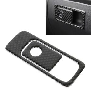 Car Carbon Fiber Front Passenger Seat Storage Handle Decorative Sticker for Volkswagen Tiguan L 2019-2021
