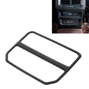 Car Carbon Fiber Rear Air Outlet Frame Decorative Sticker for Volkswagen Tiguan L 2019-2021