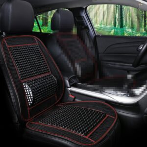 Car Seat Covers Summer Cool Imitation Wooden Beads Ventilation Breathable Seat Cushion