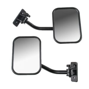 SF-JP-003 Pair  Car Side Door Rearview Mirror Adjustable Shape Angle Lens Blind Spot Exterior Mirror for Jeep Wrangler