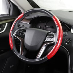 Car Universal Carbon Fiber Steering Wheel Cover