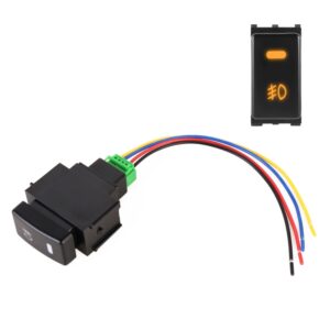 TS-20 Car Fog Light On-Off Button Switch with Cable for Nissan Qashqai 2008-2010