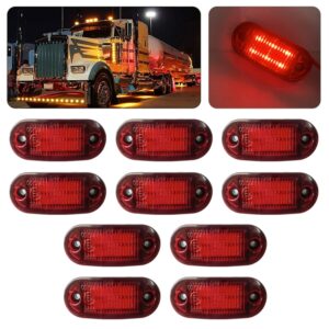 10 PCS MK-019 Car / Truck 6LEDs Side Marker Indicator Lights Bulb Lamp, MK-019 (Red Light), MK-019 (White Light), MK-019 (Yellow Light)