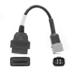 Motorcycle OBD 16PIN Female to 6PIN Connector Cable for Suzuki