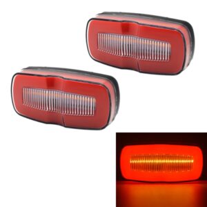 2 PCS MK-190 Truck LED Side Marker Light, MK-190 (Yellow Light), MK-190 (Red Light), MK-190 (White Light)
