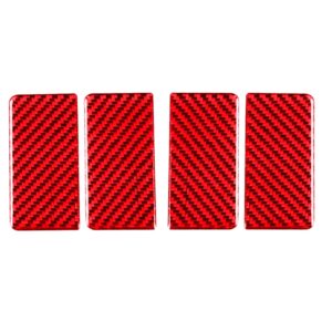 4 PCS Set for Honda CRV 2007-2011 Carbon Fiber Car Inner Armrest Gasket Decorative Sticker,Left and Right Drive Universal, Inner Armrest Gasket