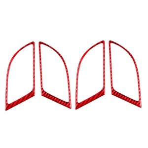 4 PCS Set for Honda CRV 2007-2011 Carbon Fiber Car Inner Handle Frame Decorative Sticker,Left and Right Drive Universal, Inner Handle Frame