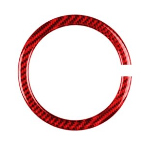 Car Carbon Fiber Steering Wheel Ring Decorative Sticker for BMW Mini R55 R56 Countryman R60 Paceman R61 2007-2013, Left and Right Drive Universal, Steering Wheel Ring