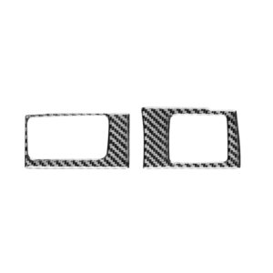 2 PCS / Set Carbon Fiber Car Central Control Card Box Panel Decorative Sticker for Honda CRV 2007-2011,Left Drive