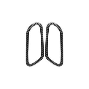 2 PCS / Set Carbon Fiber Car Inner Door Handle Decorative Sticker for Volkswagen Scirocco 2009-2016,Left and Right Drive Universal
