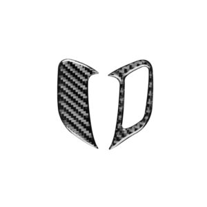 2 PCS / Set Carbon Fiber Car Door Lock Frame Decorative Sticker for Volkswagen Scirocco 2009-2016,Left Drive