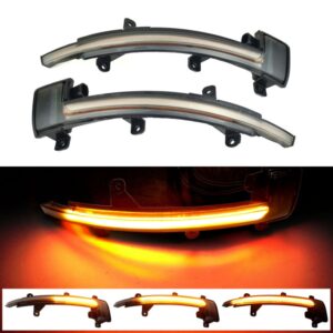 1 Pair For Audi TT MK2 2007-2014 Car Dynamic LED Turn Signal Light Rearview Mirror Flasher Water Blinker, For Audi TT MK2 2007-2014