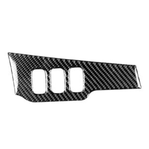 Car Carbon Fiber Dimming Control Panel Decorative Sticker for Mitsubishi Lancer EVO 2008-2015, Left Drive