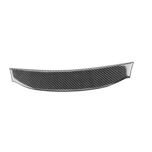 Car Carbon Fiber Navigation System Cover Decorative Sticker for Mitsubishi Lancer EVO 2008-2015, Left and Right Drive Universal