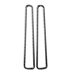 2 PCS Car Carbon Fiber Defogging of Window Air Outlet Decorative Sticker for Nissan GTR R35 2008-2020, Left and Right Drive Universal