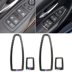 Three Color Carbon Fiber Car Lifting Panel Decorative Sticker for BMW F20 / F21 2012-2016 / F30 2013-2015 / F34 2013-2016