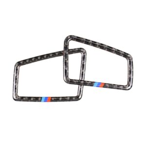Three Color Carbon Fiber Car Right Driving Instrument Air Outlet Decorative Sticker for BMW E90 2005-2012, Right Instrument Air Outlet(Three Color), Right Instrument Air Outlet