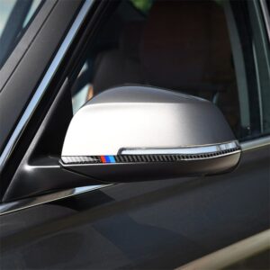 Three Color A Carbon Fiber Car Rearview Mirror Bumper Strip Decorative Sticker for BMW F30 2013-2018 / F34 2013-2017, Rearview Mirror Bumper Strip(Three Color A), Rearview Mirror Bumper Strip(Three Color B), Rearview Mirror Bumper Strip(Yellow Red)...