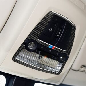 Three Color Carbon Fiber Car Reading Lamp Panel Decorative Sticker for BMW 5 Series F10 2011-2017 / F07 2010-2017 / F25 X3 F26 X4 2011-2017, Reading Lamp Panel(Three Color), Reading Lamp Panel