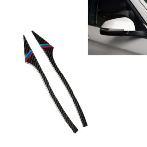 Three Color A Carbon Fiber Car Rearview Mirror Bumper Strip Decorative Sticker for BMW 5 Series E60 2008-2010 / F10 2011-2017 /  F07 2010-2015 /  F01 2010-2015, Rearview Mirror(Three ColorB), Rearview Mirror(Three ColorA), Rearview Mirror