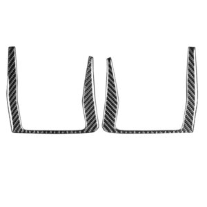2 PCS Car Carbon Fiber Rear Door Handle Decorative Sticker for Mazda RX8 2004-2008, Left and Right Drive Universal
