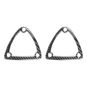 Car Carbon Fiber Seat Headrest Decorative Sticker for Mazda RX8 2004-2008, Left and Right Drive Universal