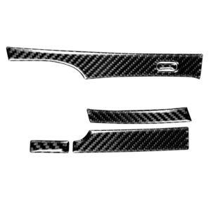 5 in 1 Car Carbon Fiber Automatic Gear Decorative Sticker for Honda Civic 8th Generation 2006-2011, Left Drive