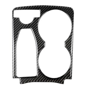 Car Carbon Fiber Solid Color Handrail Water Cup Holder Decorative Sticker for Mercedes-Benz GLK 2008-2015, Left Drive