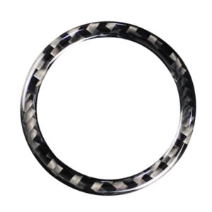 Car Carbon Fiber Start Circle Decorative Sticker for Lexus IS250 300 350C 2006-2012, Left and Right Drive Universal