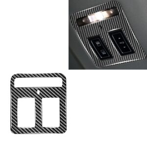 Car Carbon Fiber Reading Lamp Decorative Stickers for Jaguar F-PACE X761 XE X760 XF X260 XJ 2016-2020, Left and Right Drive Universal