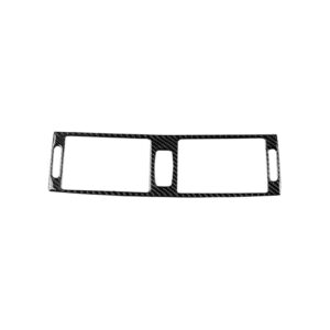 Car Carbon Fiber Solid Color Middle Air Outlet Decorative Sticker for BMW E70 X5 / E71 X6 2008-2013, Left and Right Drive Universal