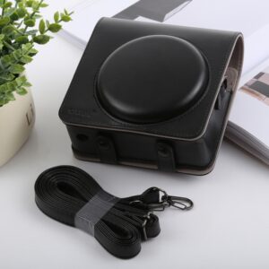 Retro Style Full Body Camera PU Leather Case Bag with Strap for FUJIFILM instax SQUARE SQ6, For FUJI SQ6