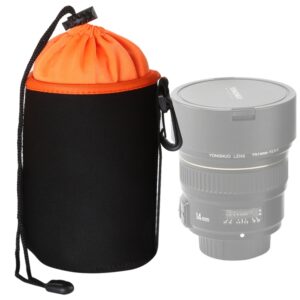 SLR Camera Lens Bag Micro Single Lens Bag Lens Inner Bile Bag Waterproof Protective Case Plus Velvet Thickening, Diameter: 10cm, Height: 14cm, Diameter: 10cm, Height: 14cm