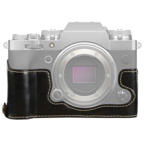 1/4 inch Thread PU Leather Camera Half Case Base for FUJIFILM X-T4, For FUJIFILM X-T4