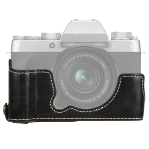 1/4 inch Thread PU Leather Camera Half Case Base for FUJIFILM XT200, For FUJIFILM XT200