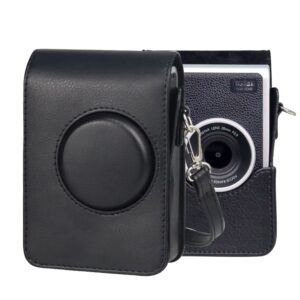 Vertical Full Body Camera PU Leather Case Bag with Strap for FUJIFILM instax mini Evo, For FUJIFILM instax mini Evo Vertical