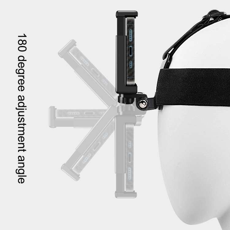 Elastic Mount Belt Adjustable Head Strap with Phone Clamp & Screw & S-type Adapter for GoPro HERO10 Black / HERO9 Black /8 /7 /6 /5, Xiaoyi and Other Action Cameras, Smarphones - Image 6