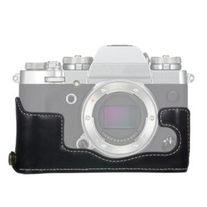 1/4 inch Thread PU Leather Camera Half Case Base for FUJIFILM X-T3/X-T2, For FUJIFILM X-T3