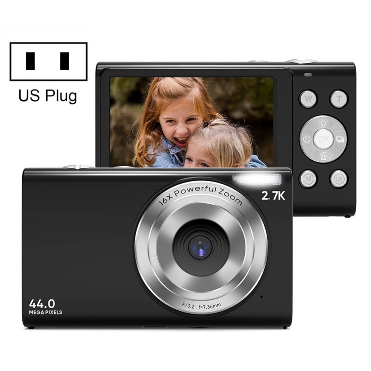 DC402 2.4 inch 44MP 16X Zoom 1080P Full HD Digital Camera Children Card Camera, US Plug, US Plug