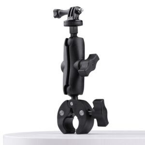 Extended Version 360 Rotation Adjustable Action Camera Bike Motorcycle Handlebar Holder, Extended Version