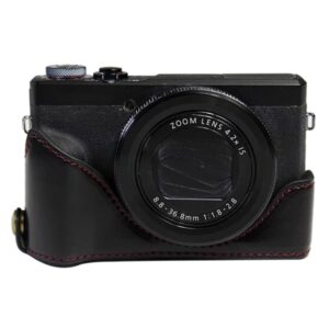 1/4 inch Thread PU Leather Camera Half Case Base for Canon G7 X Mark III / G7 X3, For Canon G7 X Mark III / G7 X3, For Canon G7 X Mark III