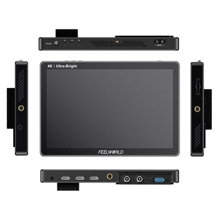 FEELWORLD LUT11S 10.1 inch Ultra High Bright 2000nit Touch Screen DSLR Camera Field Monitor, 3G-SDI 4K HDMI Input Output 1920 x 1200 IPS Panel, LUT11S - Image 2